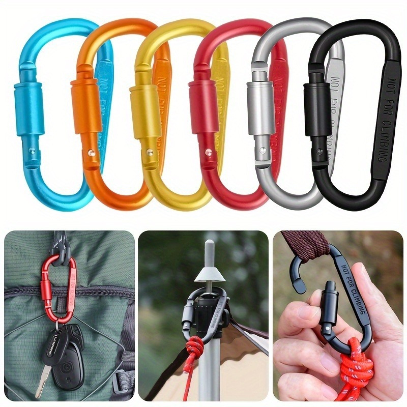 Carabiner Locking D - 1/4 шт. карабин из алюминиевого сплава,