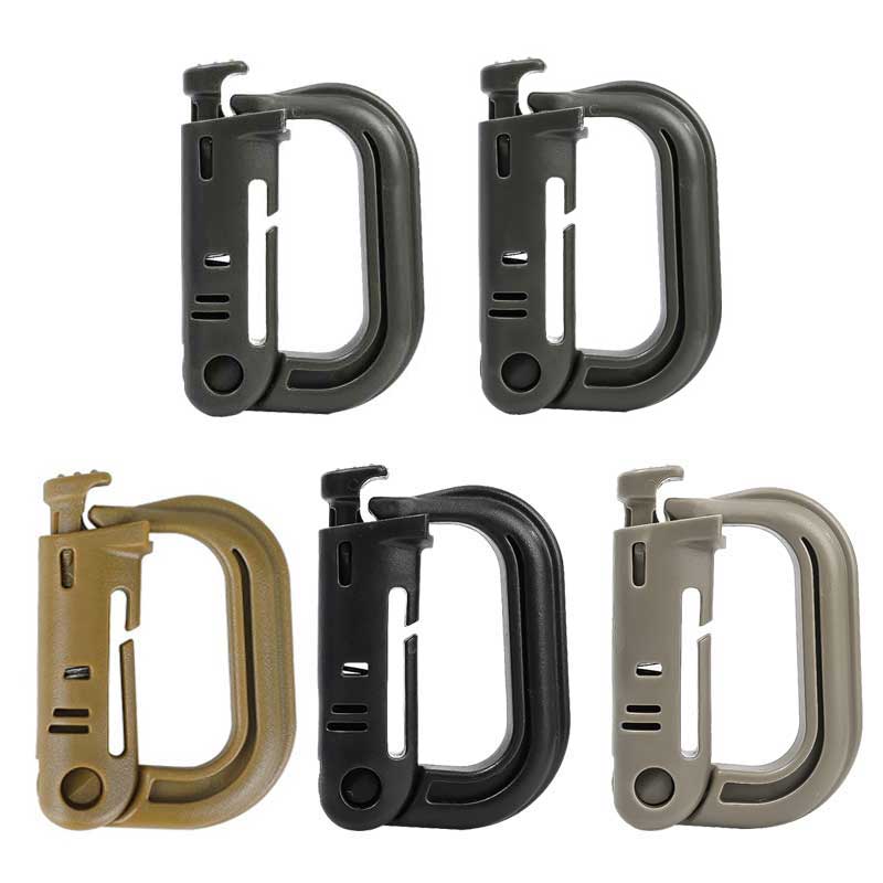 5 шт. Grimloc Molle карабин D  – обзор и цена Carabiner Locking D