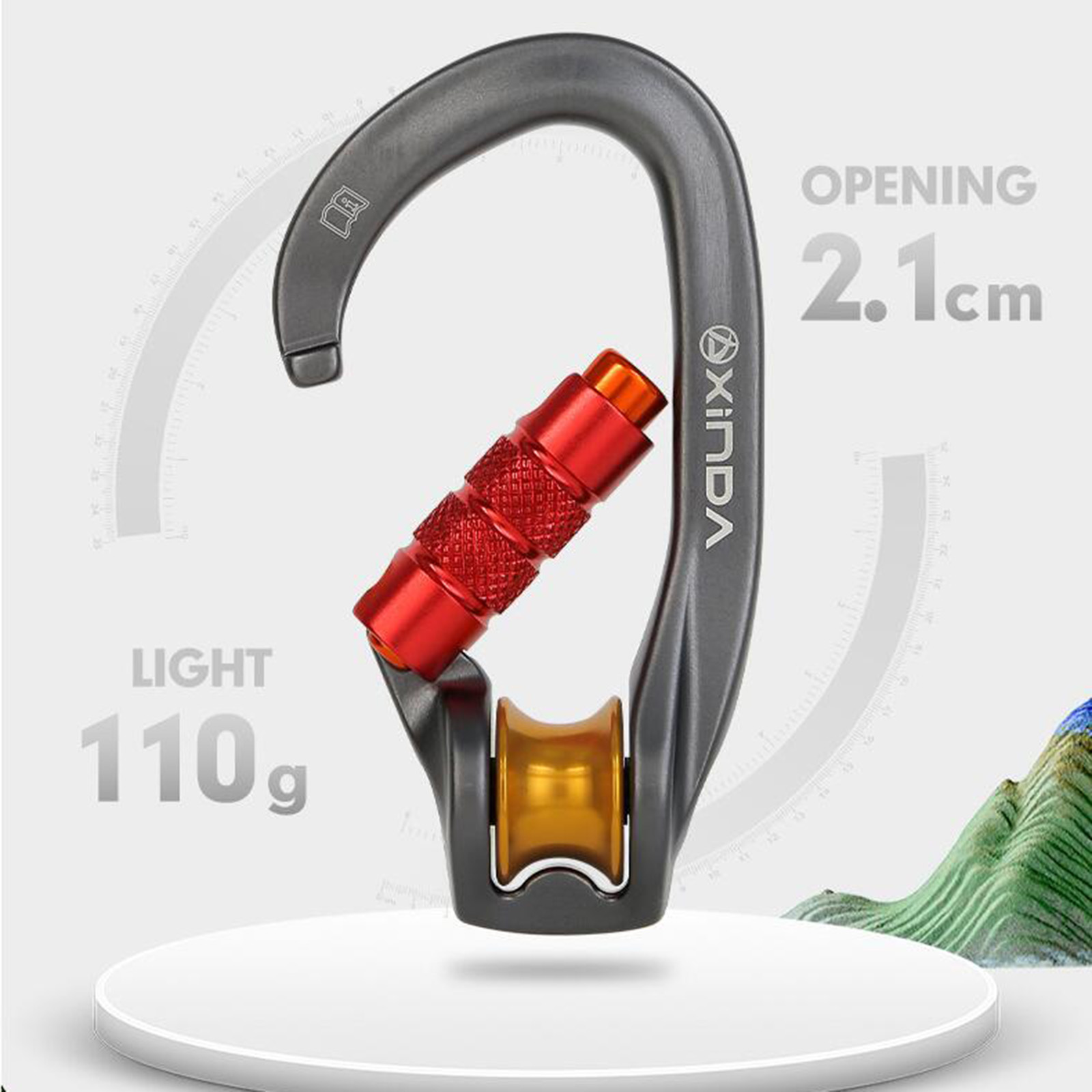 Карабин-фиксатор для альпинизм – обзор и цена Carabiner Locking D