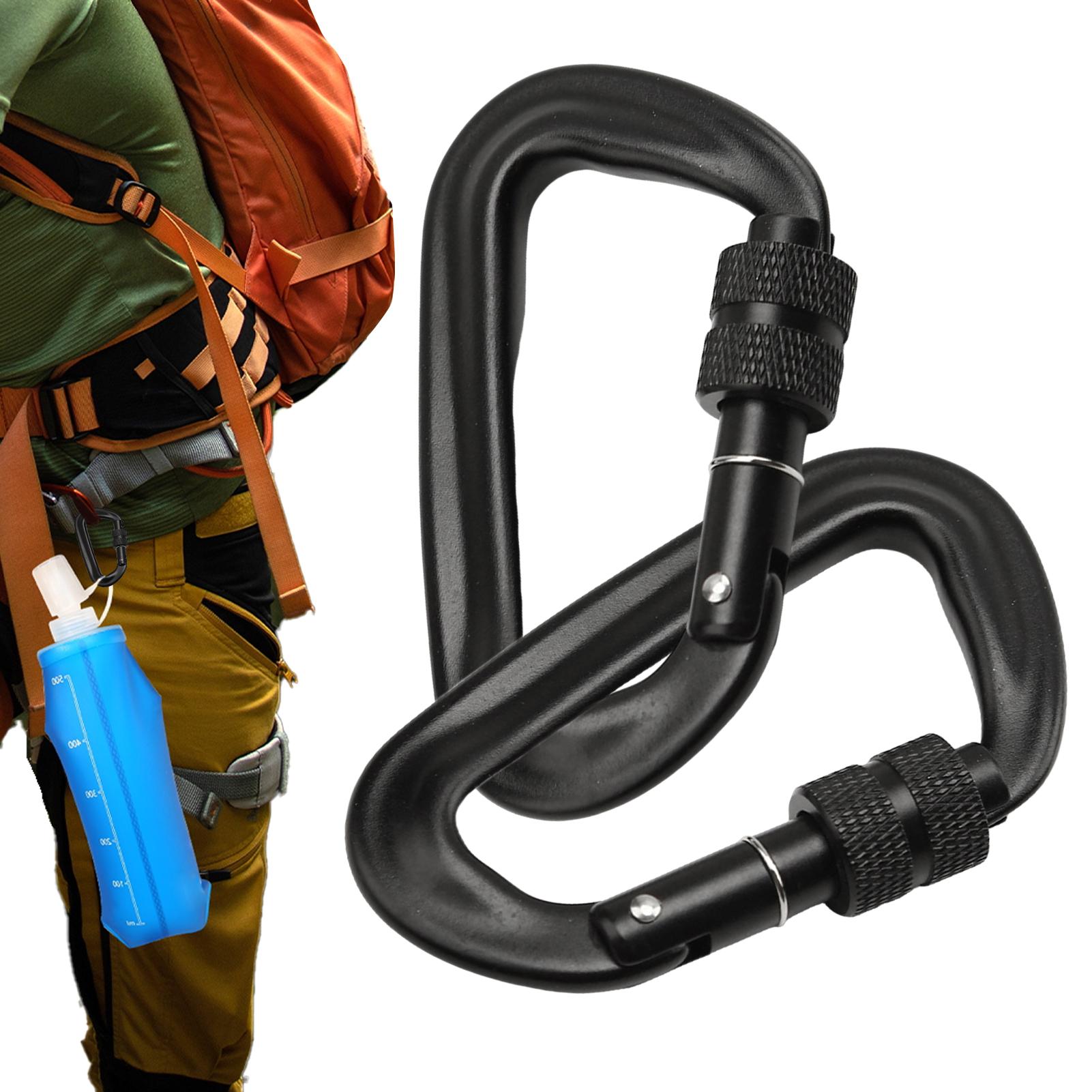 Карабины-кольца с замком 12 кН – обзор и цена Carabiner Locking D