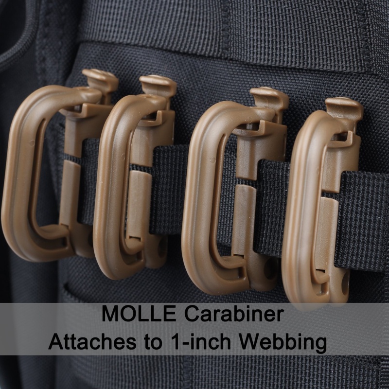 5 шт., пластиковый тактический – обзор и цена Carabiner Locking D
