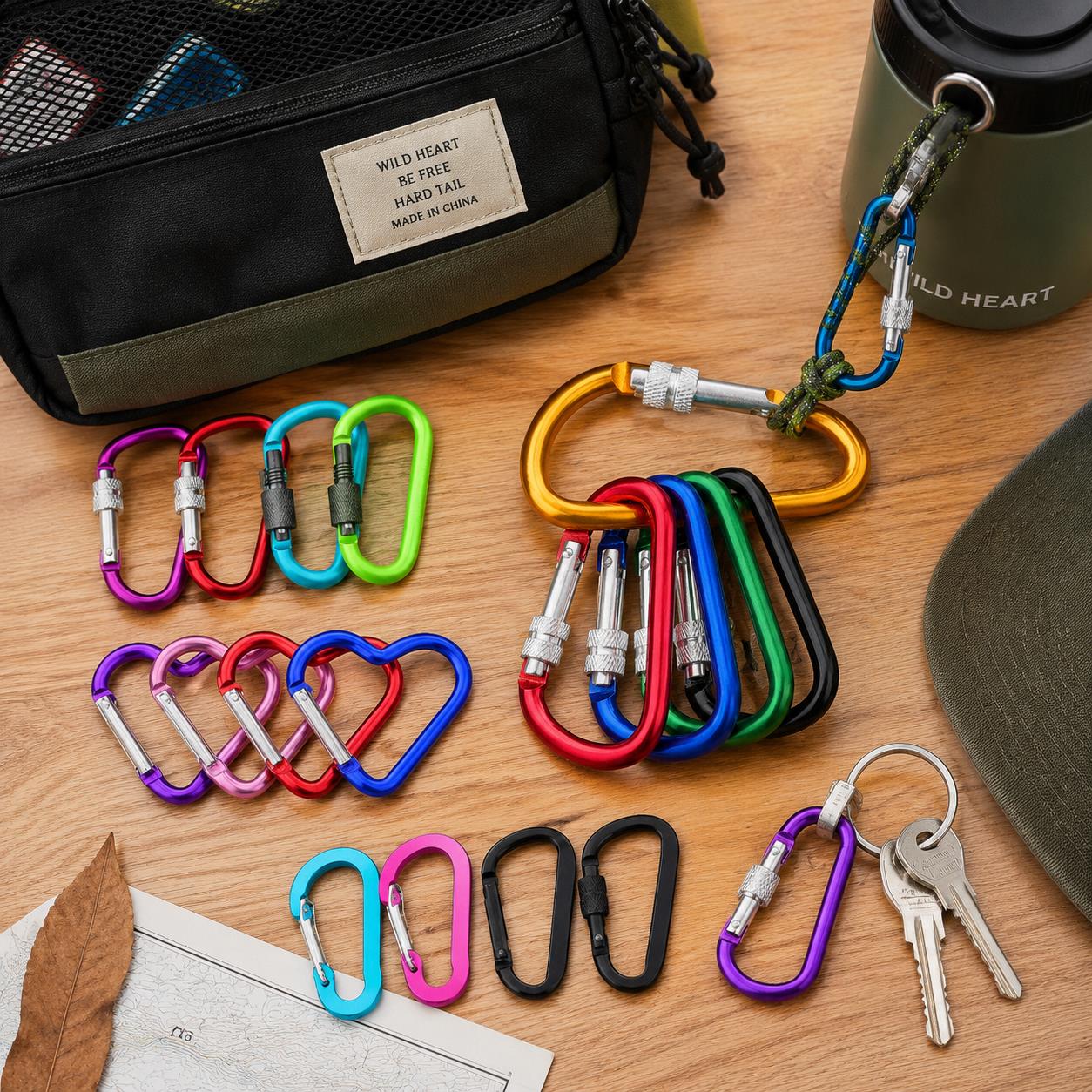 Набор из 6 карабинов – D-образ – обзор и цена Carabiner Locking D